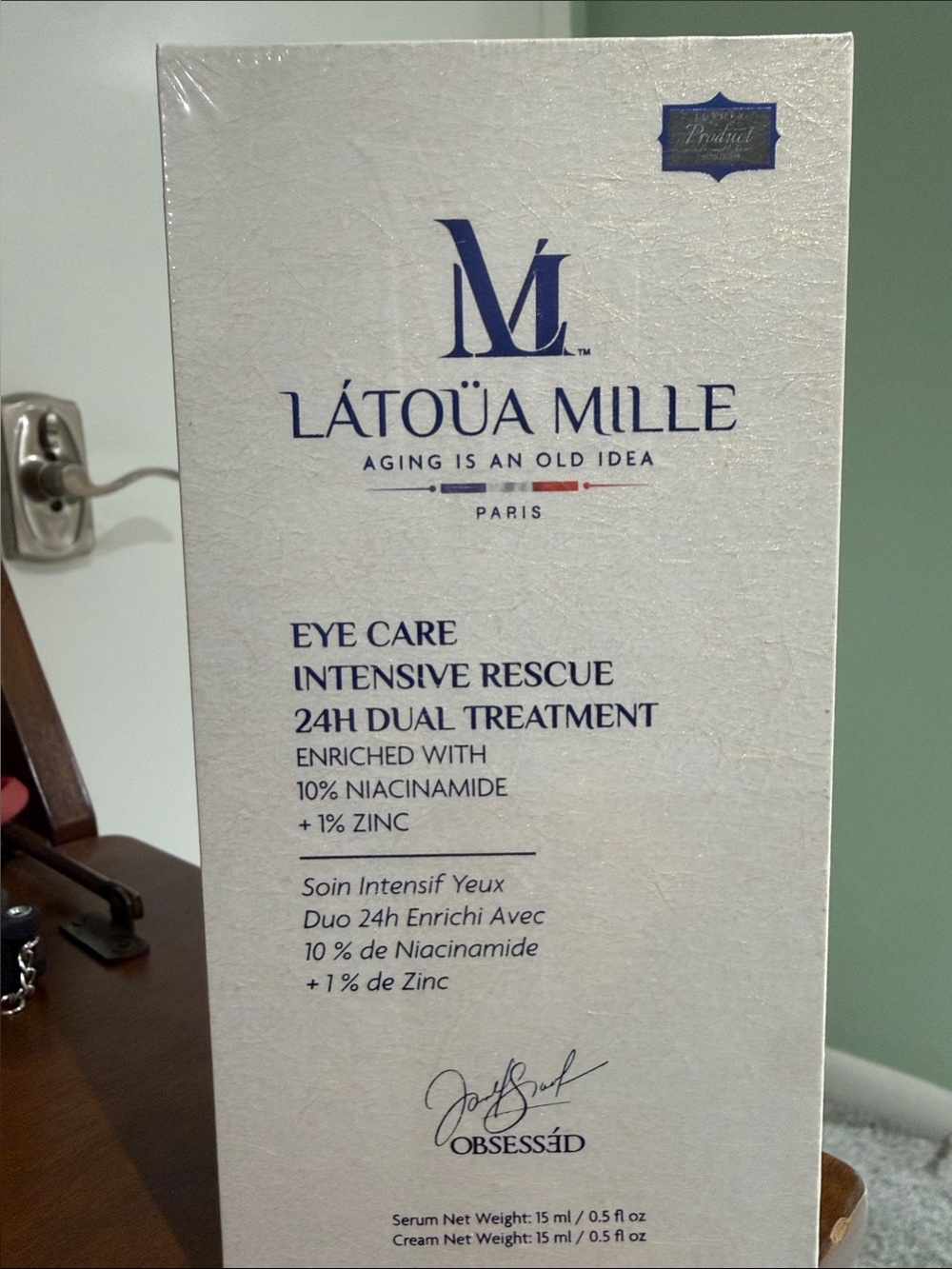 Eye Care Intensive Rescue 24H Dual Treatment - White